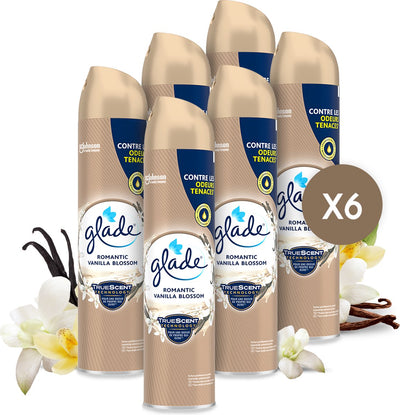Glade aérosol romantique fleur de vanille