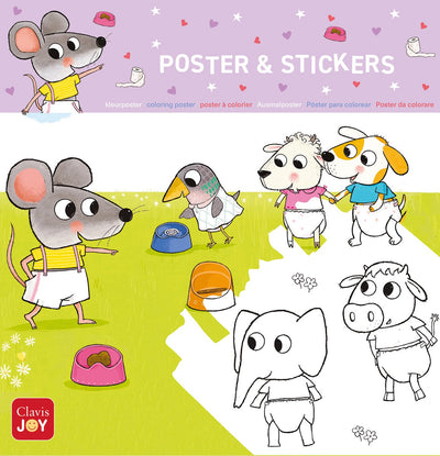 Clavis poster à colorier souris. Puis-je jeter un oeil dans votre pot ?