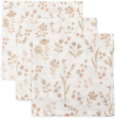 Jollein - torchon hydrophile 31x31cm - torchons pour bébé - 3 pièces - bloomy