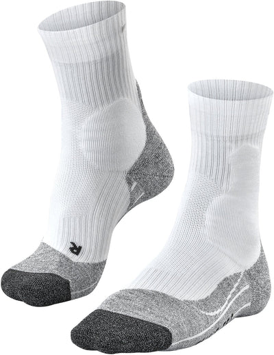 Falke te2 chaussettes de tennis en coton anti-ampoules en matière fonctionnelle homme blanc - taille 44-45