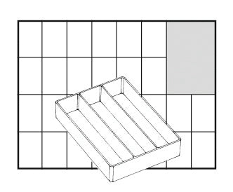 Boîte à encastrer Raaco, taille a73 basse, h: 24 mm, taille 109x79 mm, 1 pièce