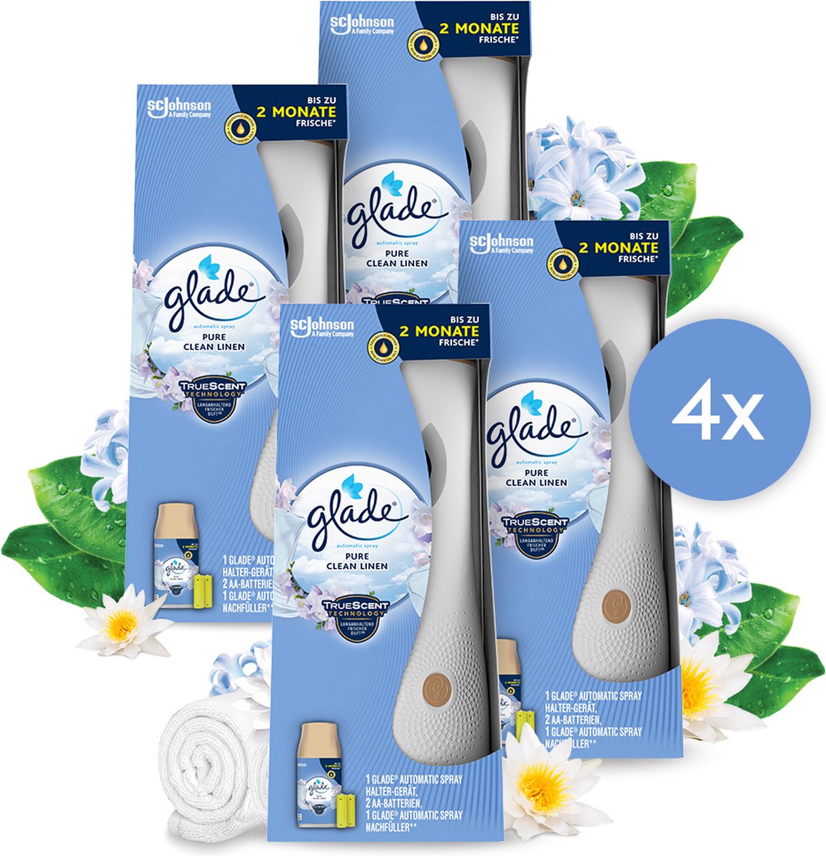 Glade porte-pulvérisateur automatique pur linge propre