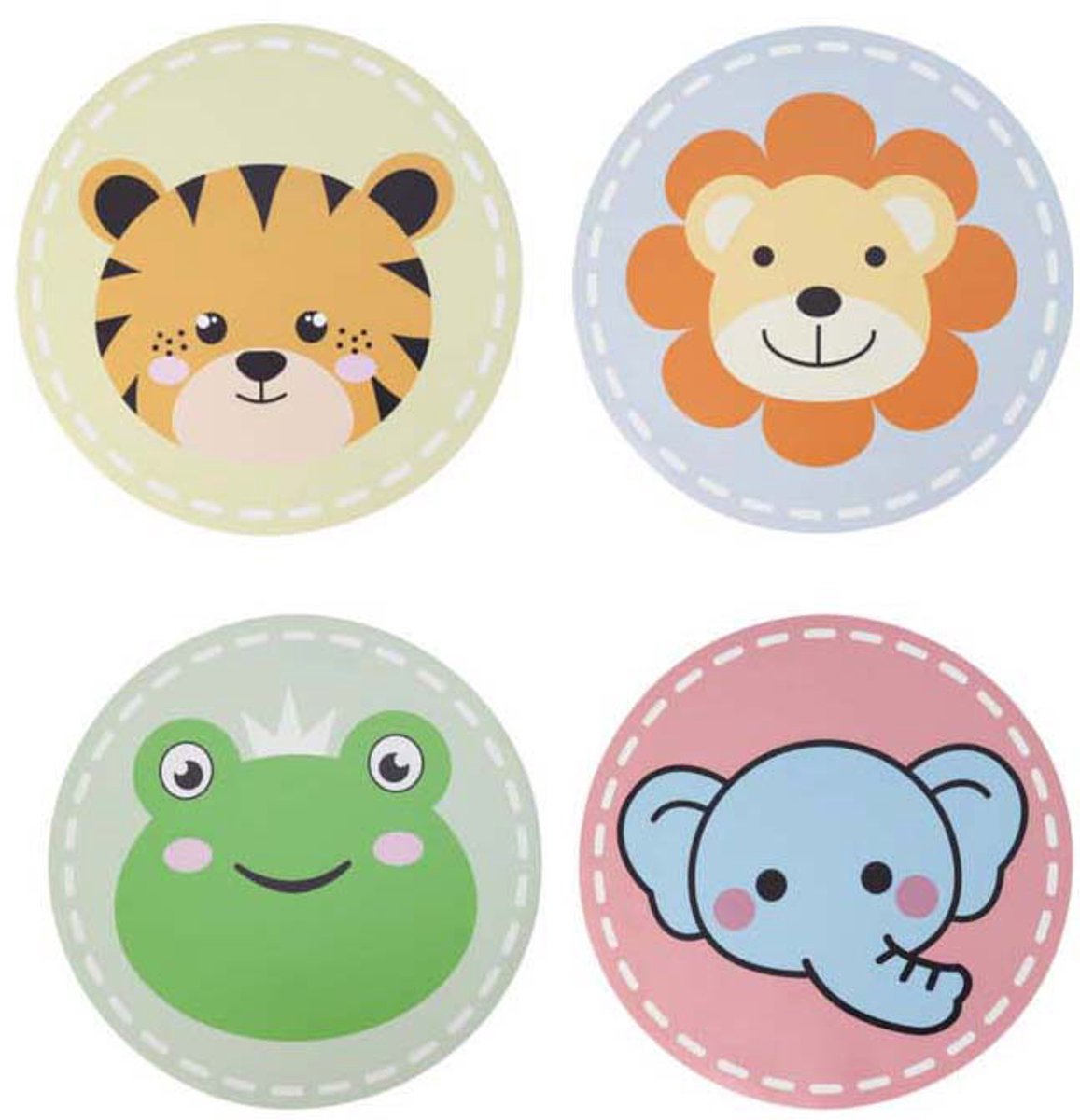 Ensemble de places de placement d'animaux ronds de 12, 38 cm