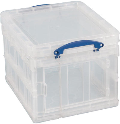 Boîte de rangement vraiment utile 35 litres pliable | transparente