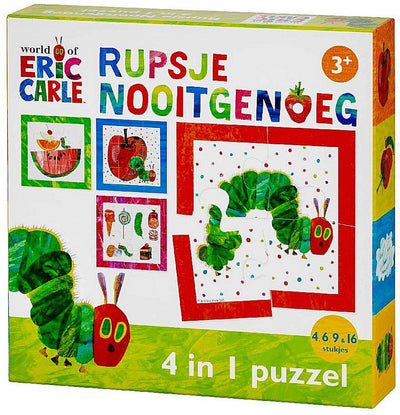 Bambolino chenille jamais assez puzzle 4 en 1 jouet éducatif pour tout-petits - puzzle pour enfants 4x6x9x16 pièces apprendre à puzzle - puzzle cadeau 3 ans et plus - jouets
