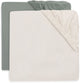 Drap-housse pour lit Jollein - 60x120cm - jersey - ivoire vert d'eau