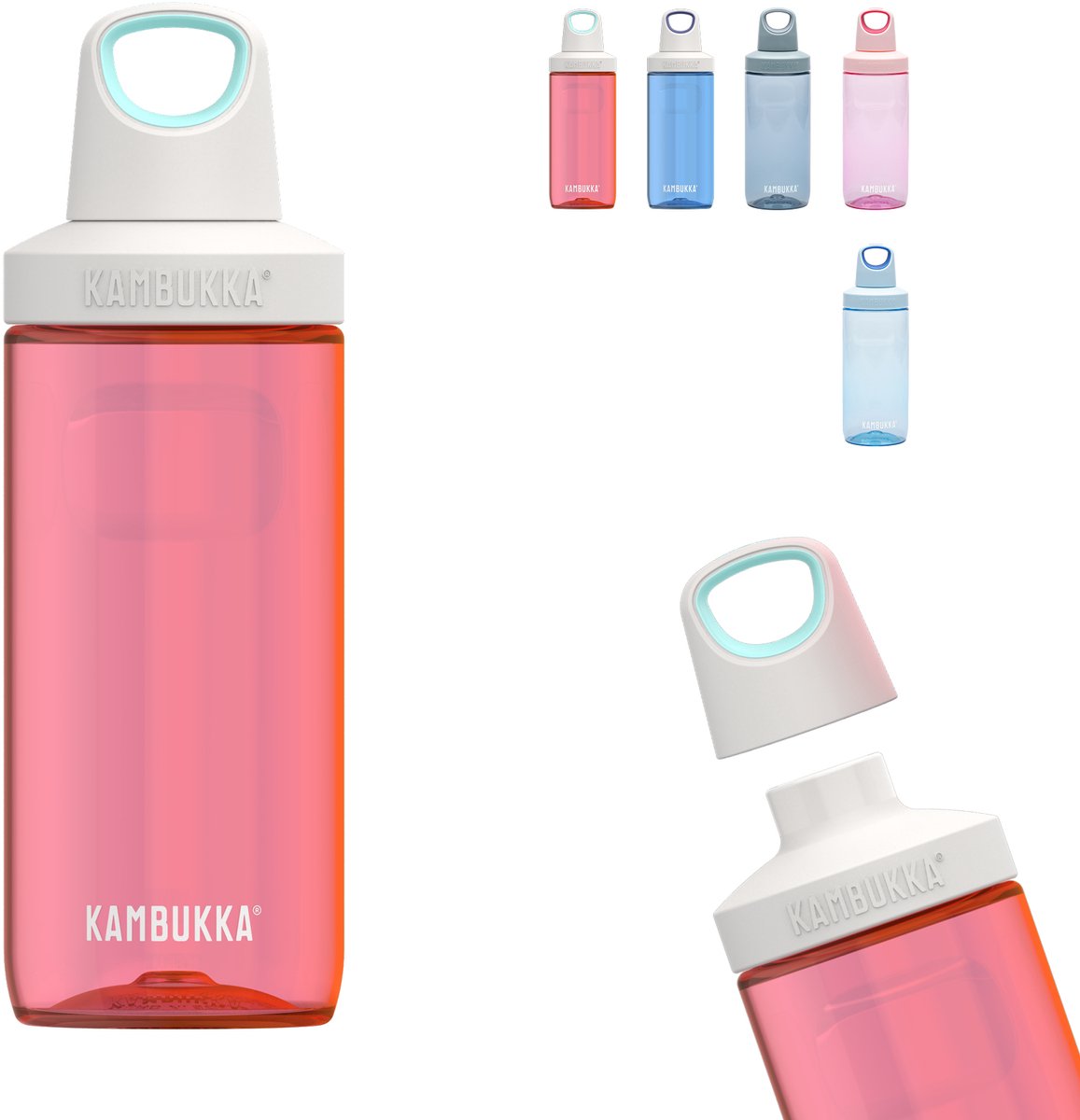 Gourde Kambukka Reno 500 ml - glace à la fraise avec bouchon à vis