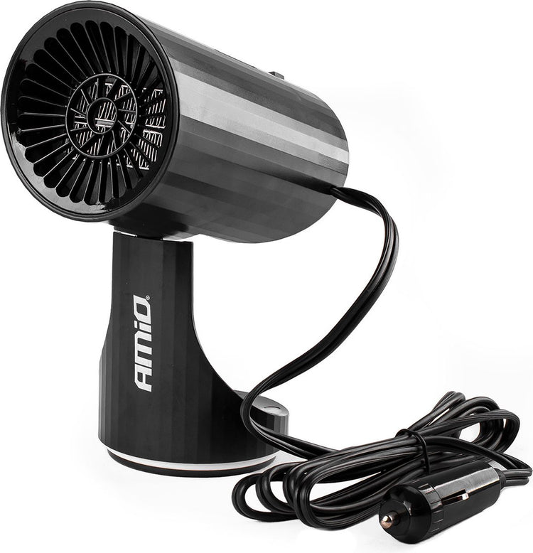Amio – dégivreur de vitre de voiture, chauffage de pare-brise, ventilateur de chauffage, 12 volts, 150w, noir