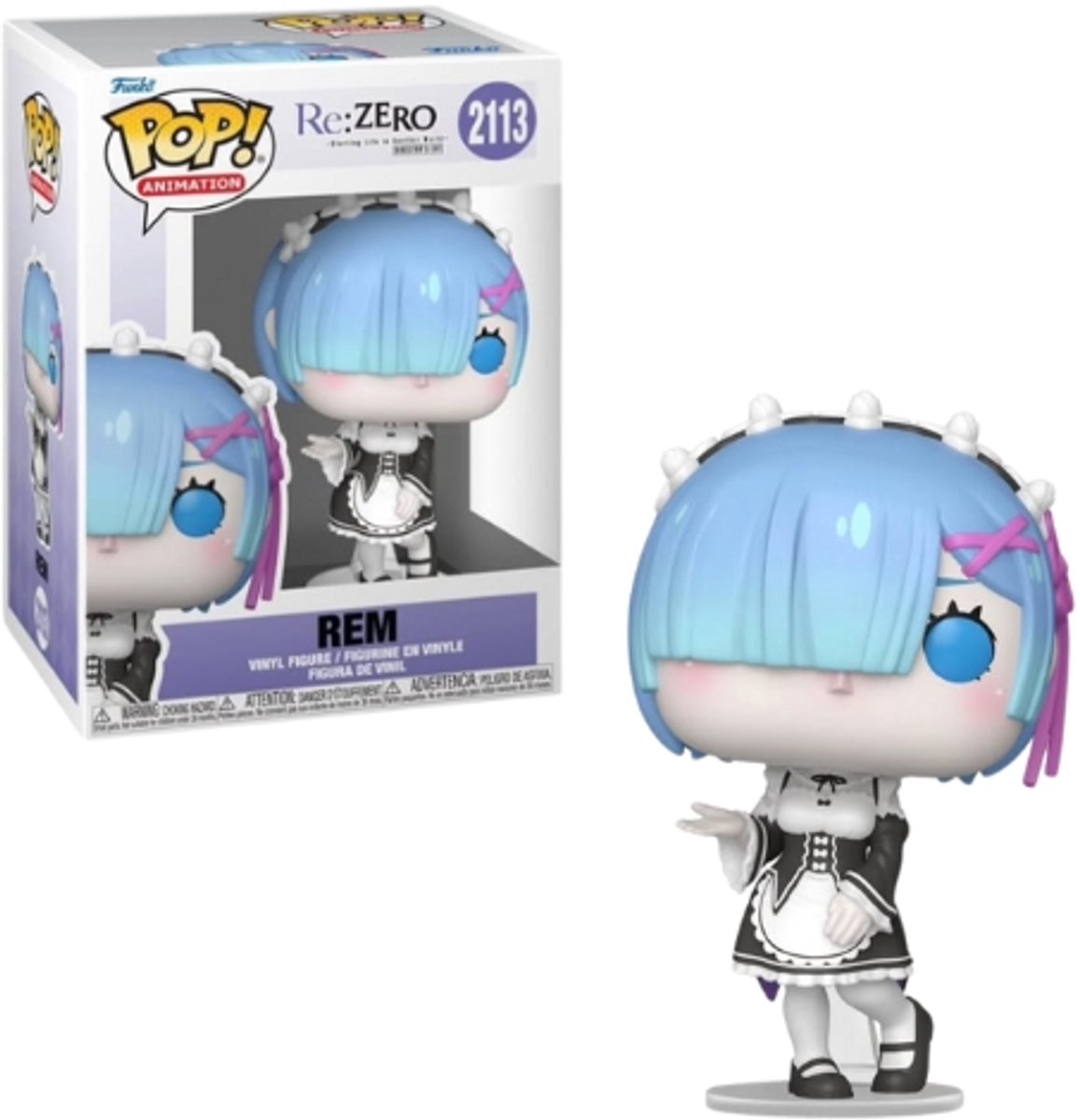 Funko re:zero rem (édition Chase possible !) figurine en vinyle 2113 pop unisexe ! - neutre - standard