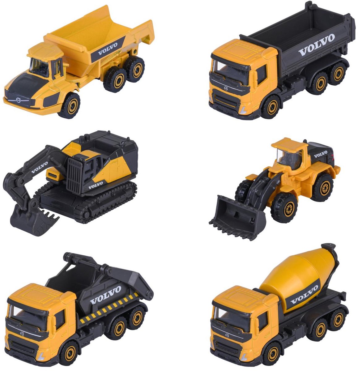 Ensemble de construction Majorette Volvo 3 pièces, 2 sortes.