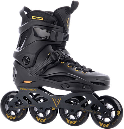 Tempish Viber L.E. 90 patins à roues alignées adultes - roues 4x90 mm - patins à roues alignées de vitesse fitness - or noir - taille 44