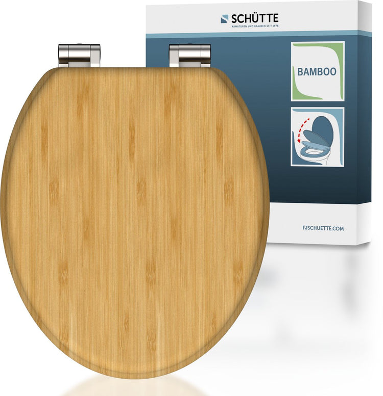 Schütte Schütte Toilet Selt avec bambou naturel à fermes doux