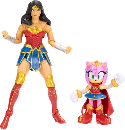 Jakks sonic dc amy 6cm wonder women 13cm figures multicolored