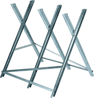 Chevalet Einhell - max. charge : 150 kg - longueur : env. 80 cm - pliable - max. diamètre des bûches : ø30 cm - 3 hauteurs de travail : 60, 64 et 68 cm