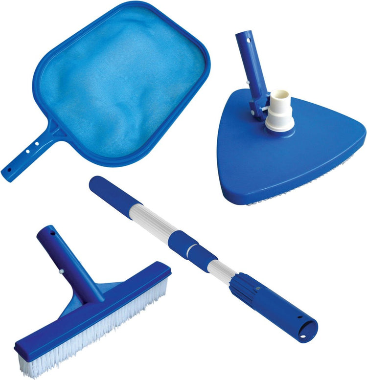 Kit d'entretien de piscine Kokido 4 pièces, kit de nettoyage, kit de nettoyage