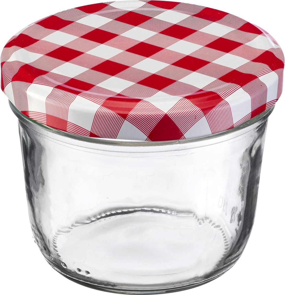 Westmark 6 pots à saucisses avec couvercle rotatif, rond, volume de remplissage : 230 ml, ø 82 mm, verre, 66502270