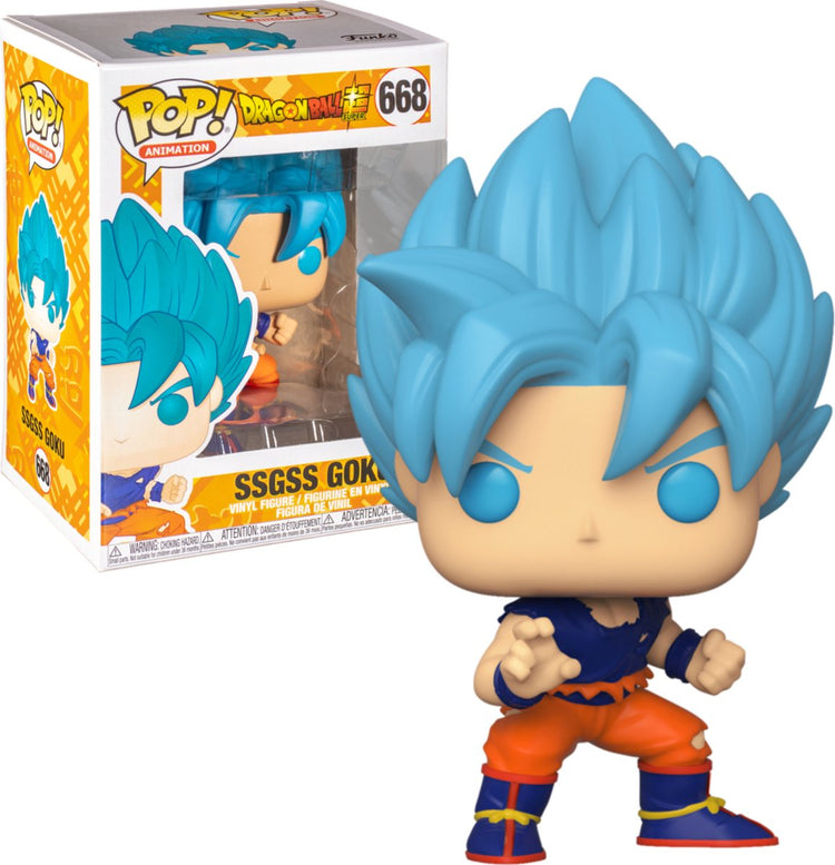 Funko pop dragon ball z #668 ssgss goku édition spéciale vinyle