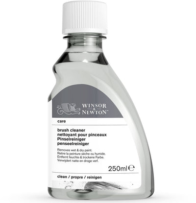 Winsor Newton 3039740 Artists' Care Brush Cleaner 250 ml - Nettoyant pour pinceaux pour peinture à l'huile, acrylique et alkyde