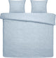 Damai ebba Parure housse de couette 2 personnes 200x200cm coton bio bleu clair + 2 taies d'oreiller 60x70