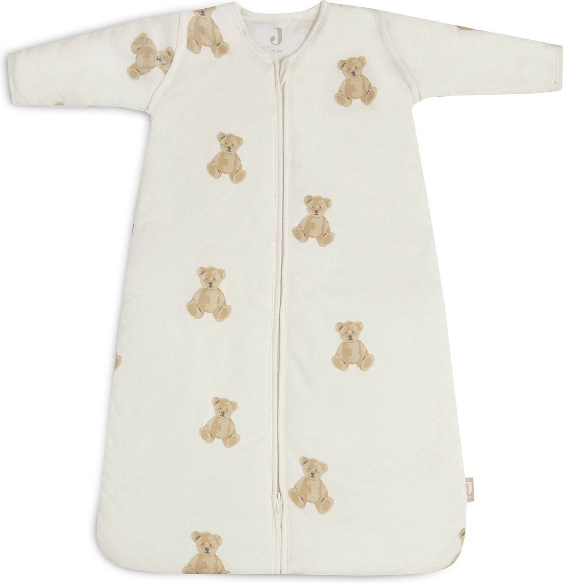 Jollein gigoteuse hiver avec manche zippée - 70 cm - ours en peluche - gigoteuse d'hiver