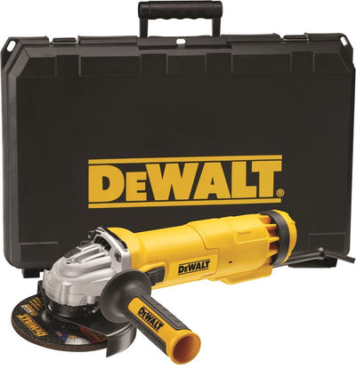Meuleuse d'angle Dewalt avec interrupteur coulissant et protection contre le redémarrage 1400 W DWE4237K-QS