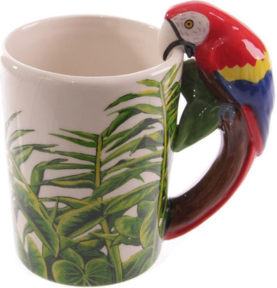 Parrot - Tasse en céramique de poignée formée