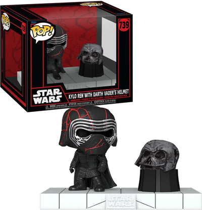 Funko Star Wars Kylo Ren avec le casque de Dark Vador (Pop! Deluxe) Figurine en vinyle 739 Pop! multicolore