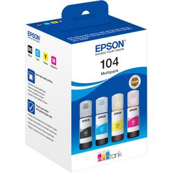 Jeu de cartouches d'encre ecotank epson 104 4 couleurs