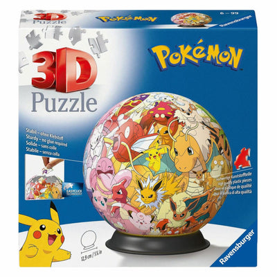 Ravensburger 3d Puzzle Ball Pokémon Personnages, 54e.