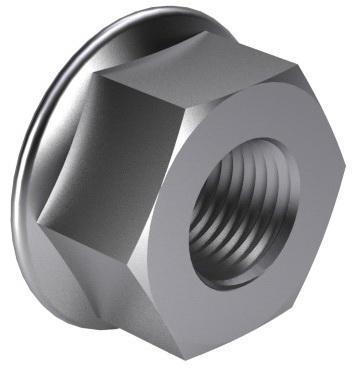 Écrou à bride m10 d6923 classe 10 elvz | 100 pièces
