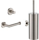 Accessoires pour ensemble de toilettes Plieger Vigo - brosse WC - porte-rouleau papier toilette - crochet porte-serviette - garantie 10 ans - chrome brossé