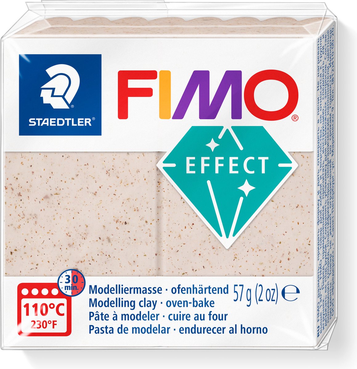 Pâte à modeler Fimo effect durcissant au four bloc standard 57 g - cynorhodon botanique