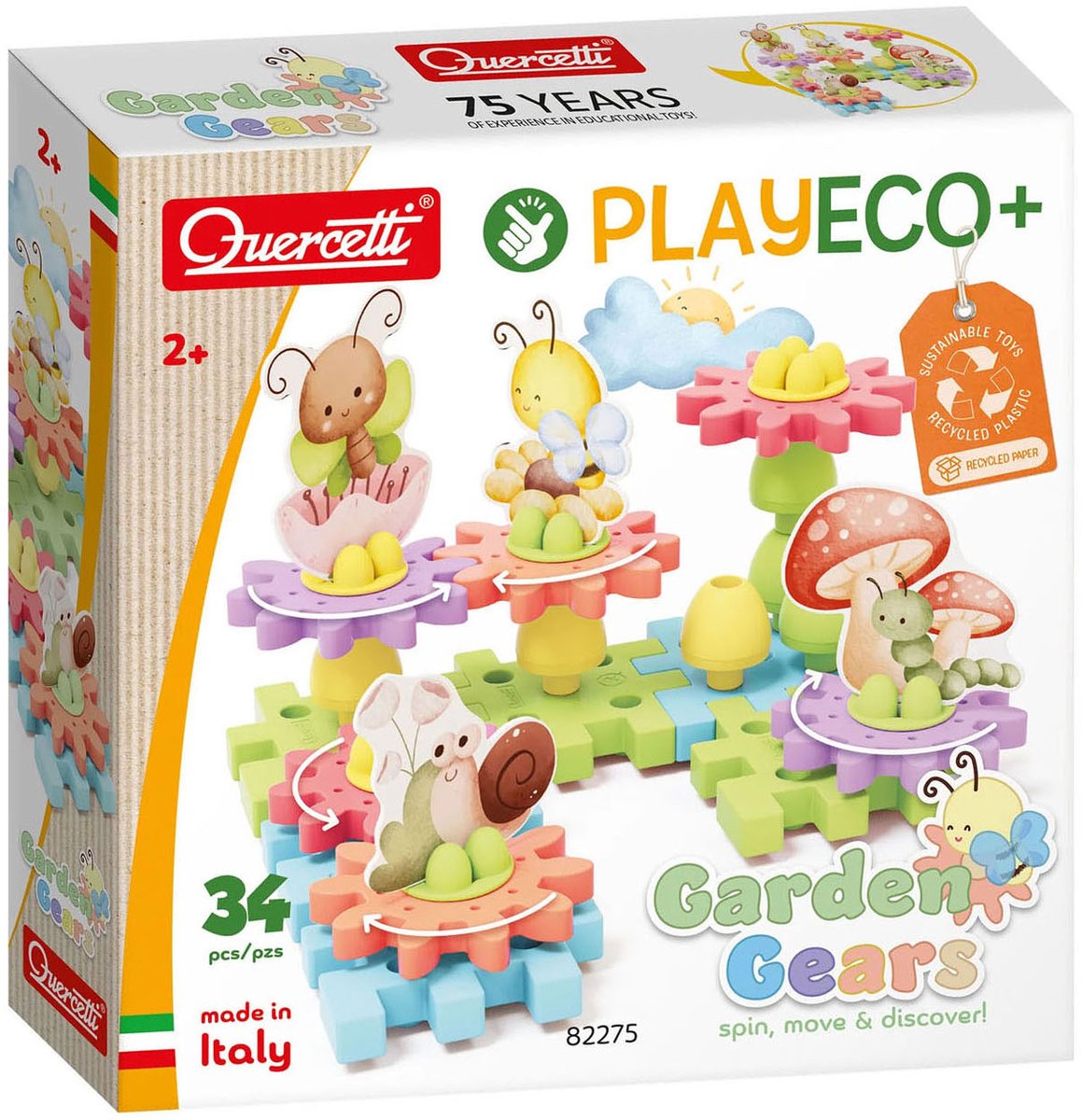 Quercetti playeco+ matériel de jardin fleuri