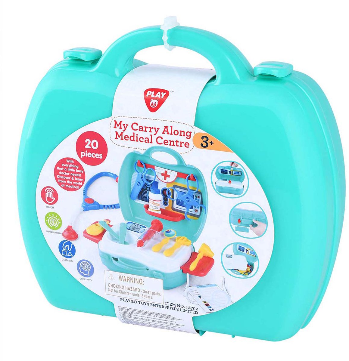 Jouez à la valise de Doctor avec des accessoires, 20DLG.