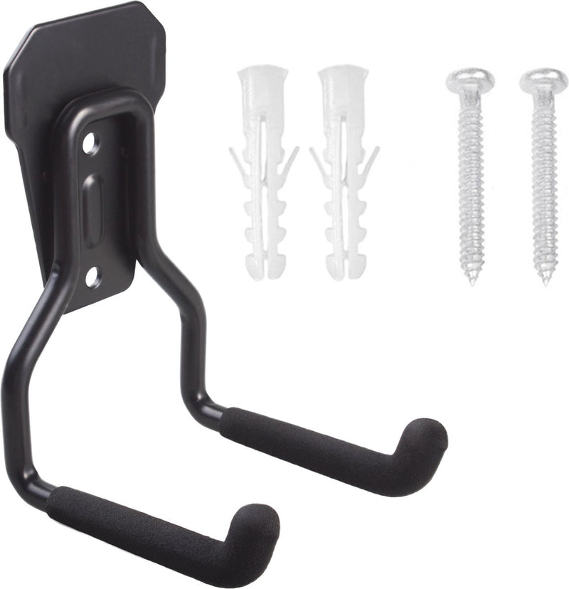 Maclean mc-439 - crochets de suspension - supports de rangement - support mural de garage en acier - montage mural - système de suspension - pour pneus outils échelle tuyaux - max 35kg - 9cm x 8,5cm x 13cm