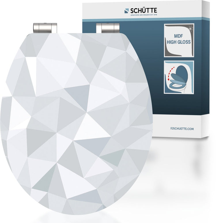 Schütte Schütte Toilet Souge avec diamant mdf haut de gamme en diamant doux
