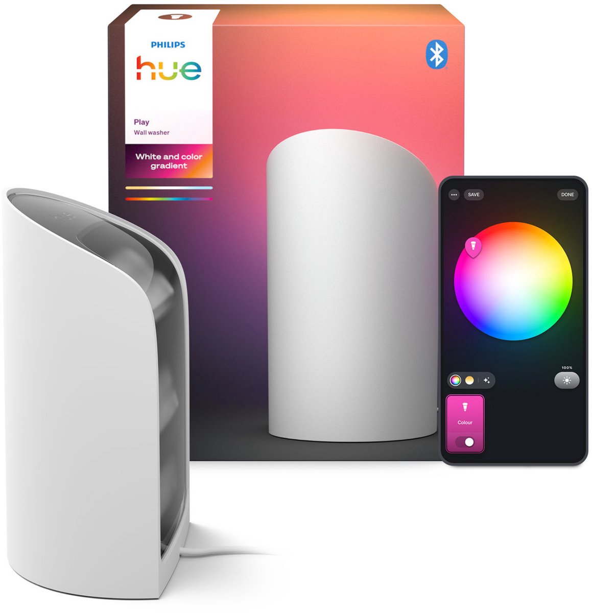 Lampe de table Philips Hue Play Wall Wash blanche