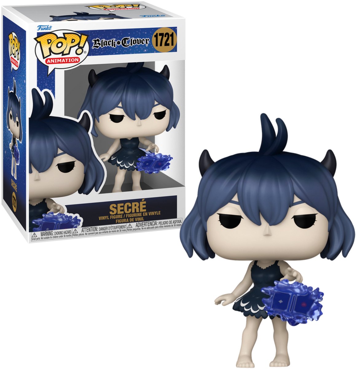 Funko-pop ! animation : trèfle noir - secré (chance édition spéciale poursuite)