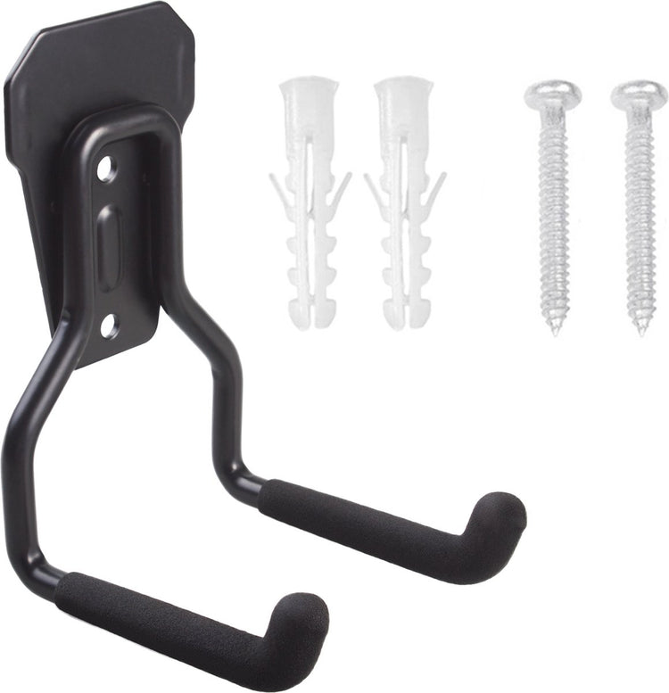 Maclean mc-439 - crochets de suspension - supports de rangement - support mural de garage en acier - montage mural - système de suspension - pour pneus outils échelle tuyaux - max 35kg - 9cm x 8,5cm x 13cm