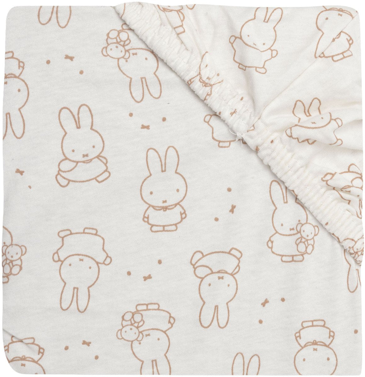 Jollein drap housse jersey 60x120cm miffy moments light terra