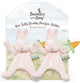 Bunnies by the Bay lot de 2 doudous avec attache-sucette lapin - attache-sucette - Fermeture Velcro pour tétine - rose - 2 pièces