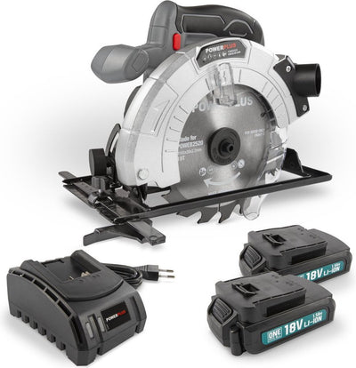 Scie circulaire Powerplus powebcss2 - 18v - incl. 2x batterie 18v 1,5ah + chargeur