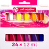 Ensemble de peinture en acrylique de création d'art talens, 24x12 ml