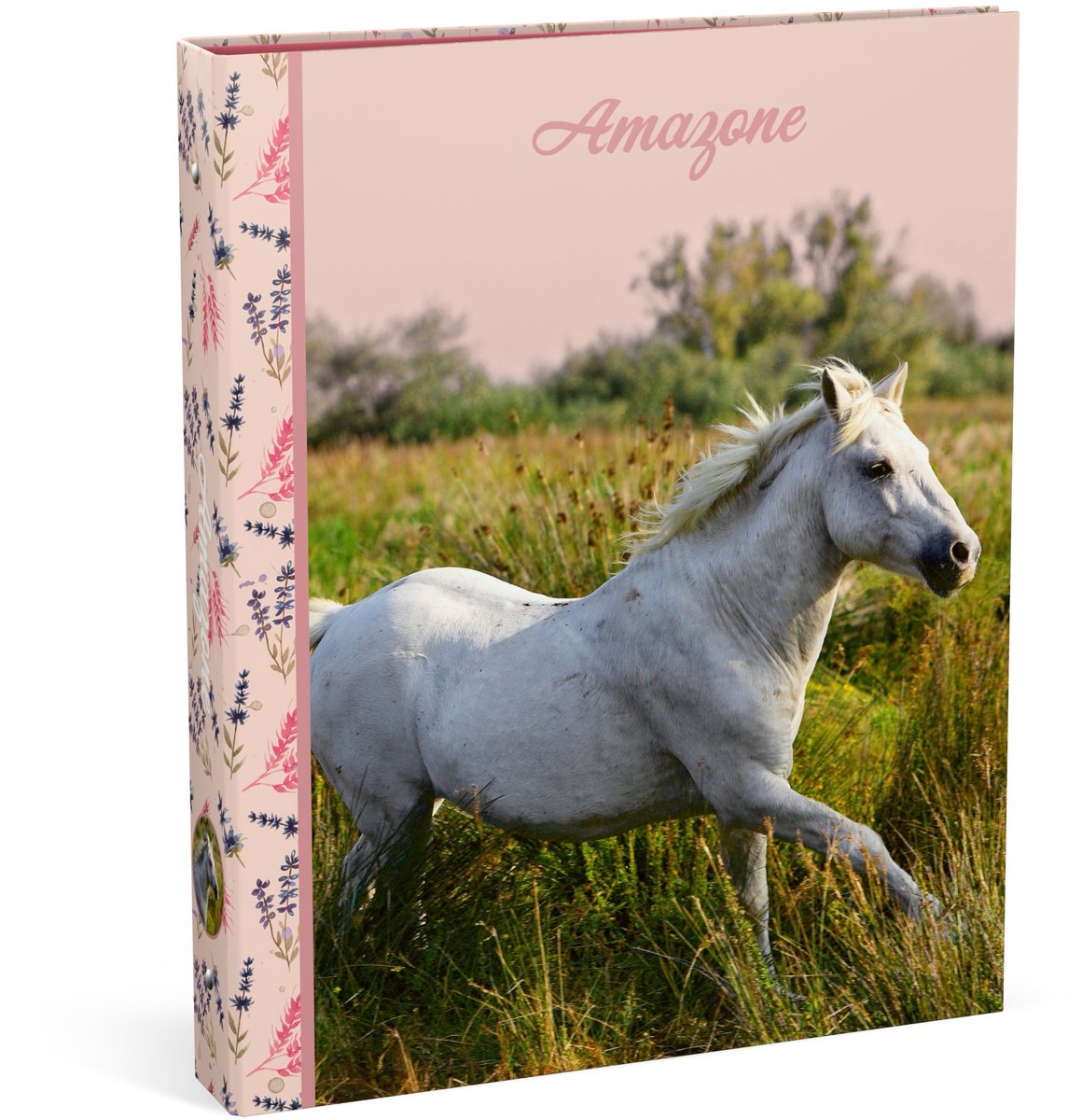 Amazon classeur à anneaux a4 - cheval blanc - 23 anneaux