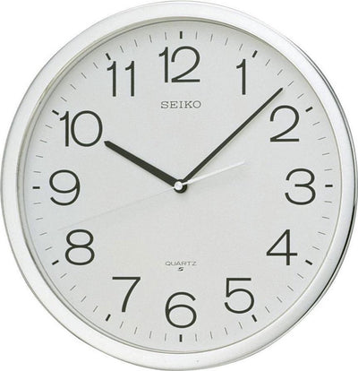 Horloge murale Seiko qxa020s - blanche ronde 36cm - plastique