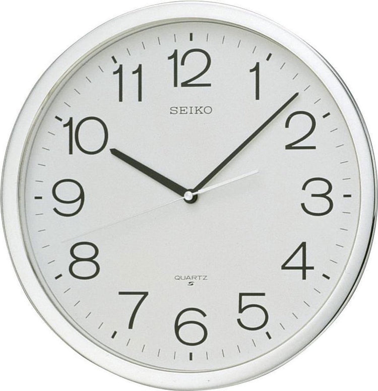 Horloge murale Seiko qxa020s - blanche ronde 36cm - plastique