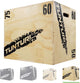 Tunturi plyo box pour l'entraînement en force - box fitness en bois - extra renforcé - jump box 50 60 75cm - incl. jus de remise en forme gratuit