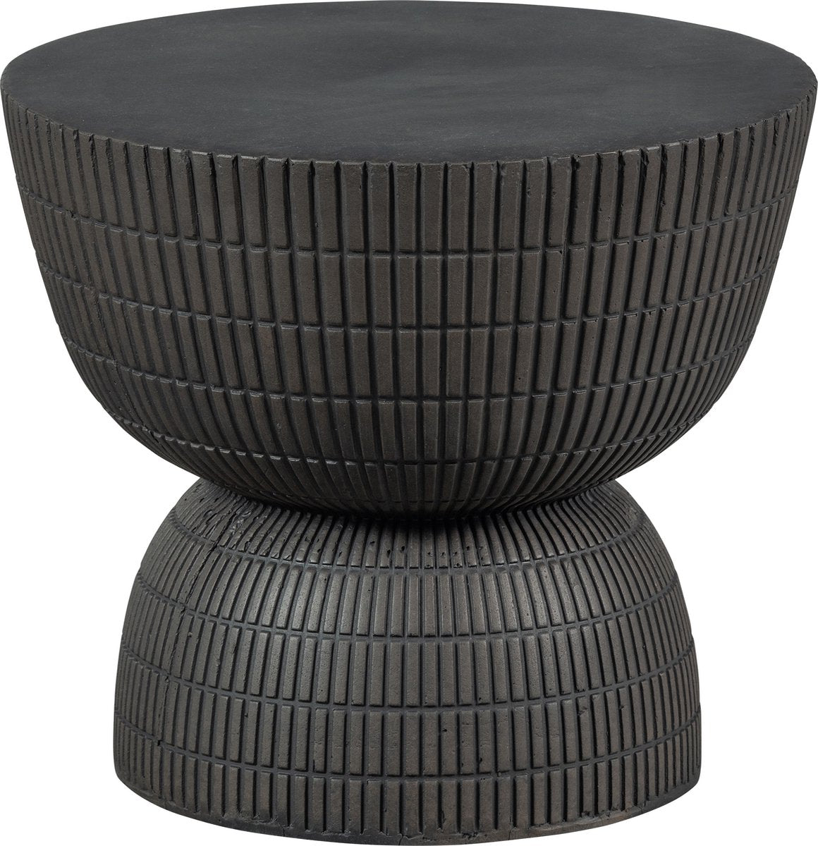 Table d'appoint Woood Samson - fibre d'argile - café - 35x40x40