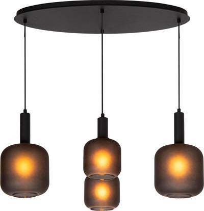 Lucide eloise - suspension - 4xe27 - noir