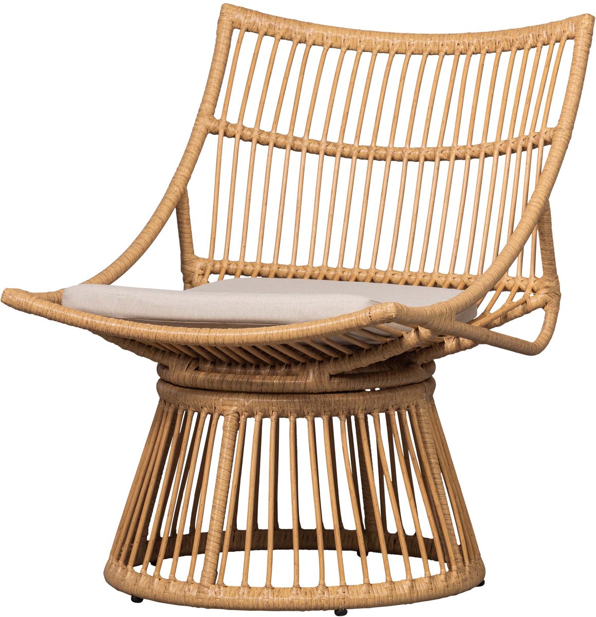 Fauteuil Woood alatna - osier - naturel - 80x64x53